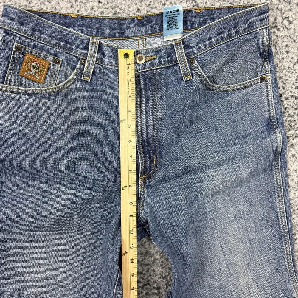Cinch Jeans Mens 35x34 Blue Denim Straight Leg Medium Wash Western RMCC-3012-C